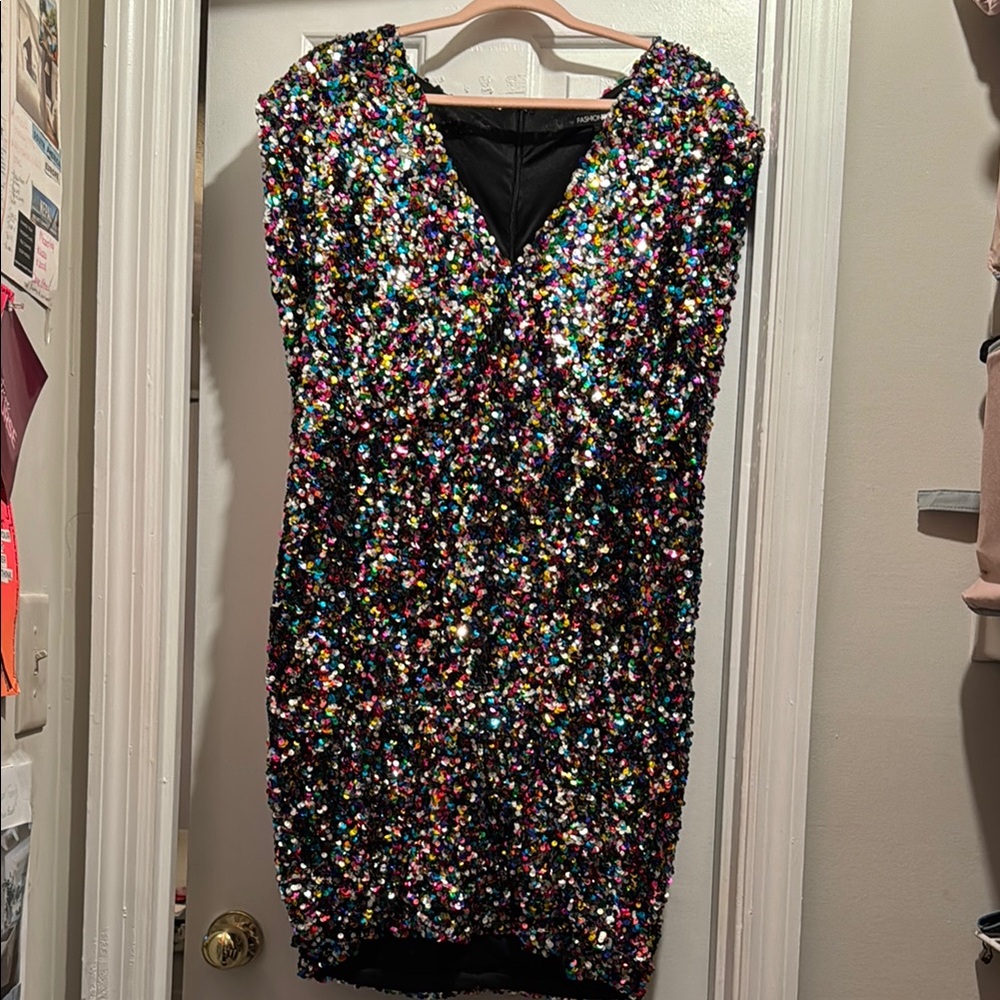 Sequin Multicolor Dress
